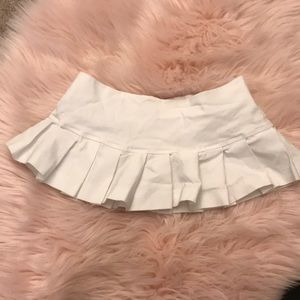White short skirt